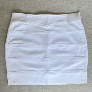 A|X White Bandage mini skirt